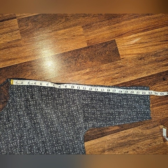 Gold Hawk Silk Gray Loose Fit Oversized Blouse Sleeve Top Lace Trim - Picture 6 of 10